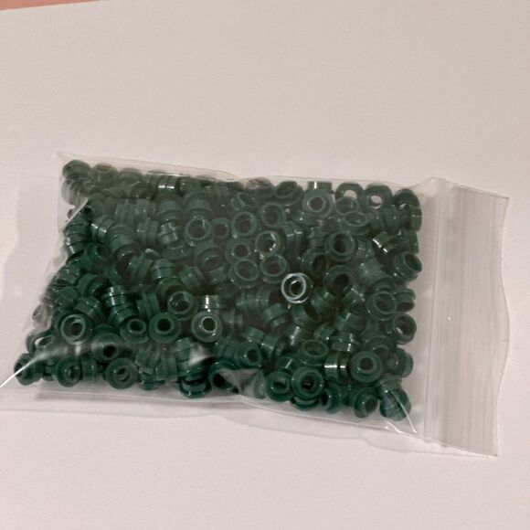 Lego 28626 Drk green 1x1 round w/open hole stud 1 oz ounce over 300 pieces - Picture 5 of 10